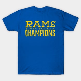 Los Angeles Raaaams 25 champions T-Shirt